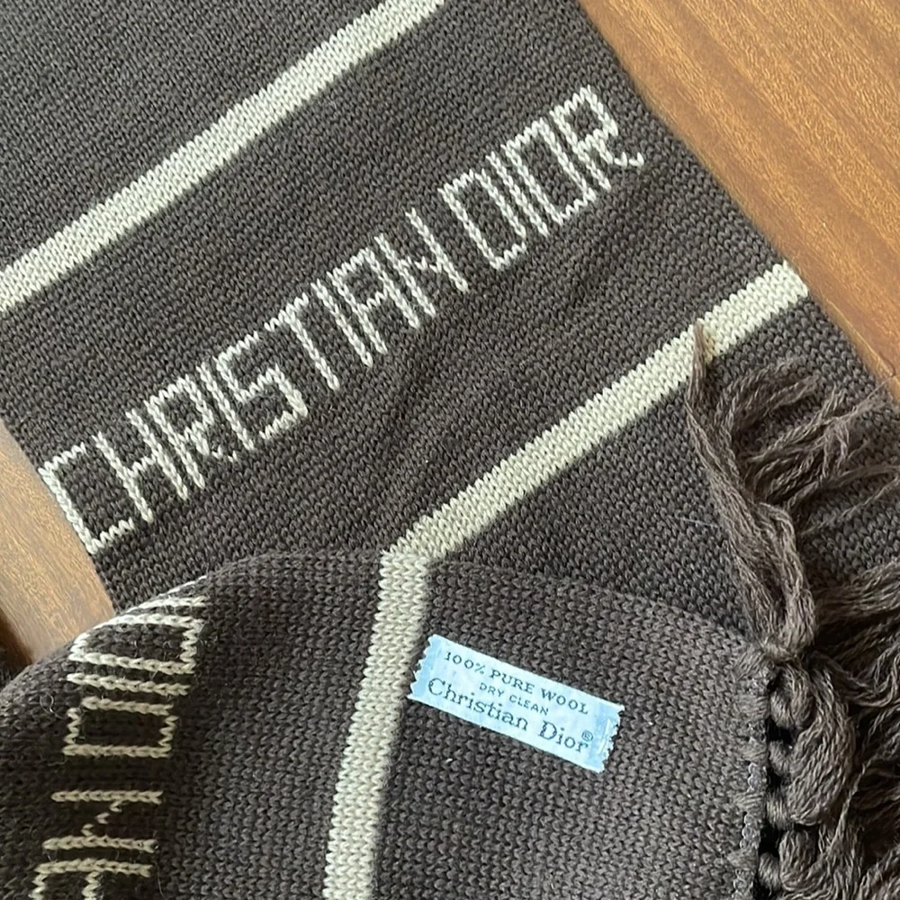 Vintage, Christian Dior, wool scarf and beanie